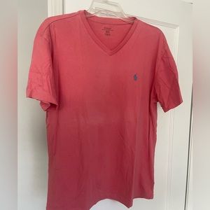 Polo V neck, salmon men’s size M